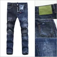 hommes dsquared2 slim fit jeans vert logo